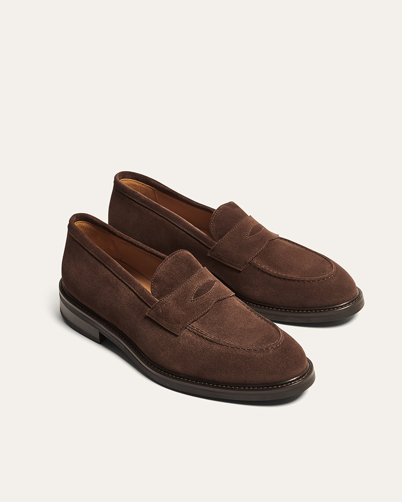 CHESTER SUEDE BROWN PENNY LOAFER