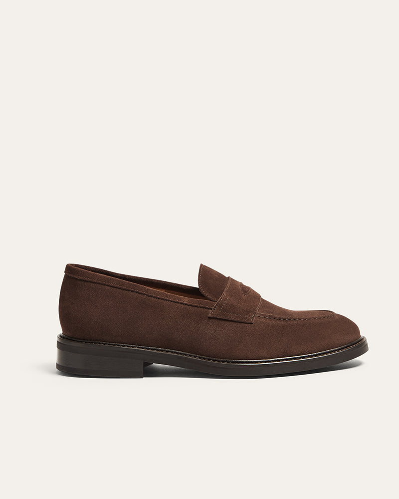 CHESTER SUEDE BROWN PENNY LOAFER