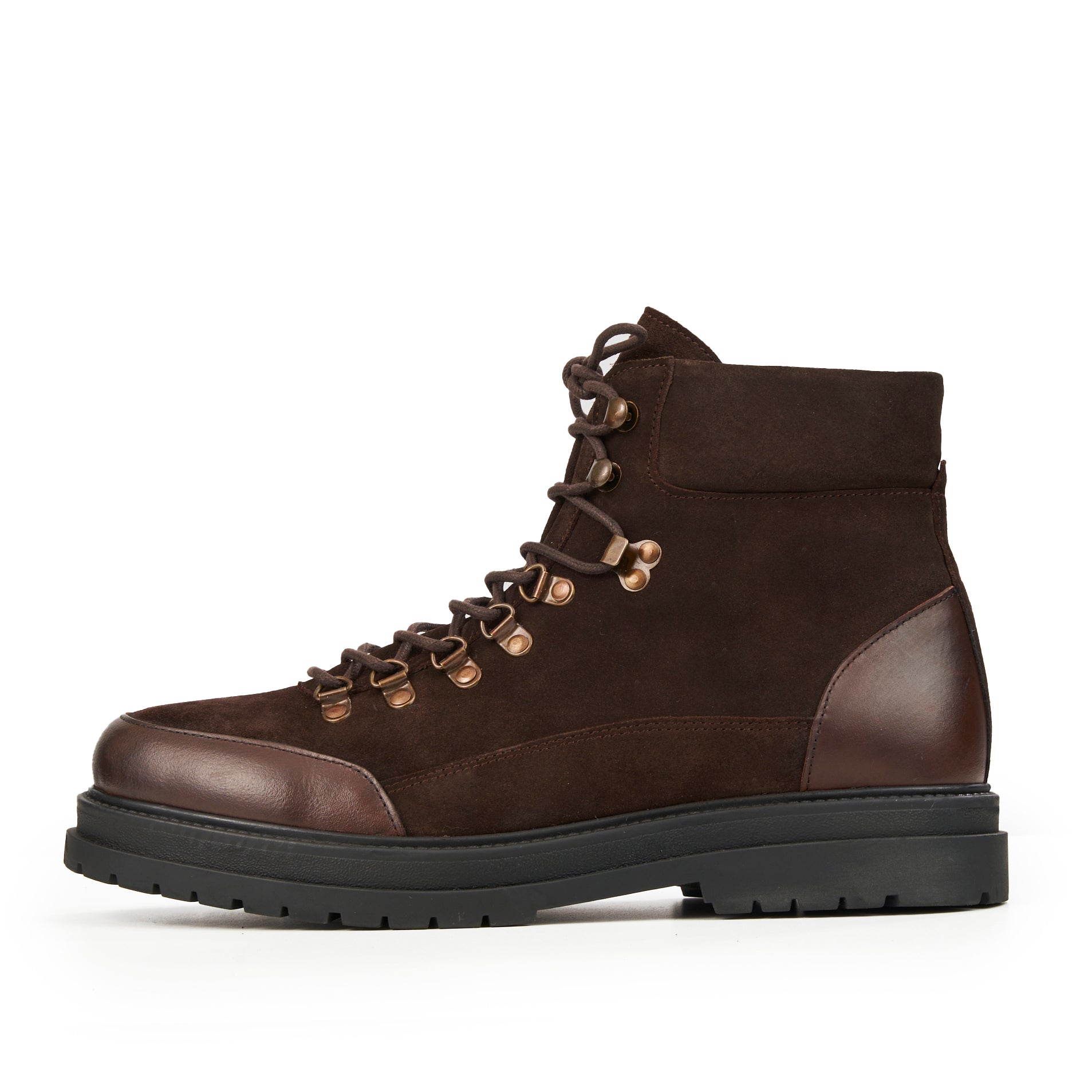 ASTOR BROWN SUEDE HIKER-STYLE BOOT