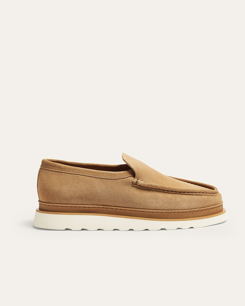 JAMES TAN SUEDE LOAFER