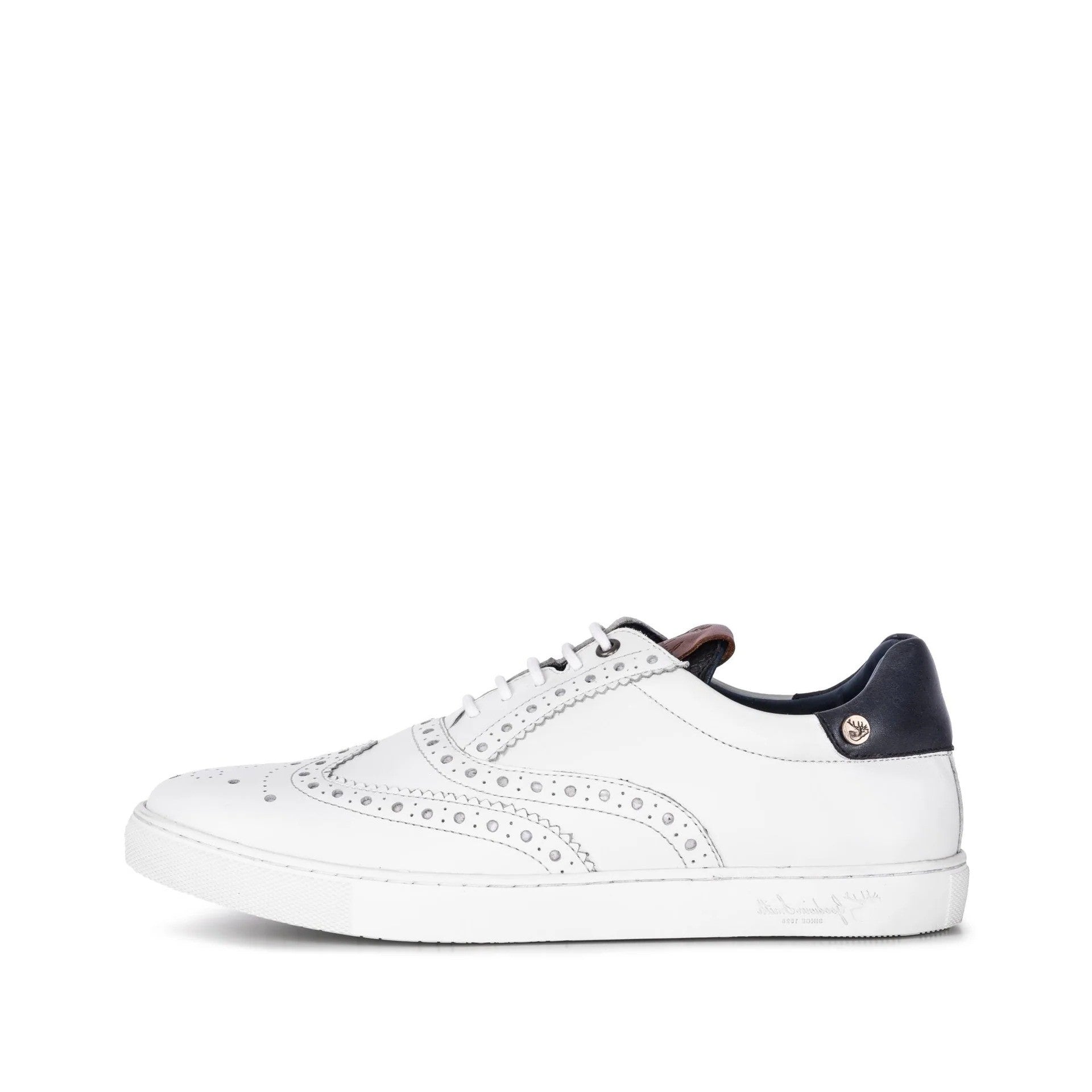 TENNIS BROGUE CARLSON BLANCHE POUR HOMME