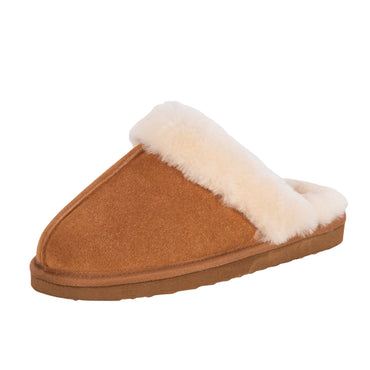 SUZIE TAN SHEEPSKIN MULE