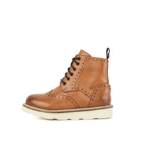 Kids Brooke Tan Brogue Boot