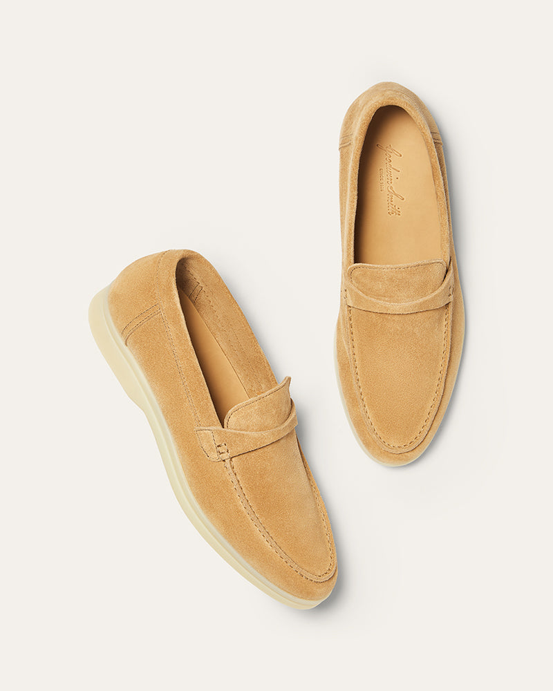 BLAIRE BEIGE SUEDE LOAFER