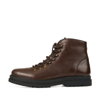 MITCHELL BROWN LEATHER HIKER-STYLE BOOT