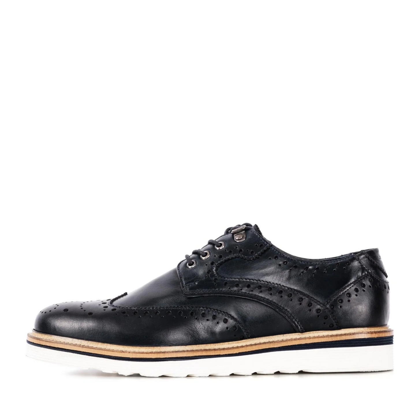 RIPLEY NAVY WEDGE DERBY BROGUE