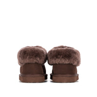 ANN CHOCOLATE SHEEPSKIN SLIPPER BOOTIE