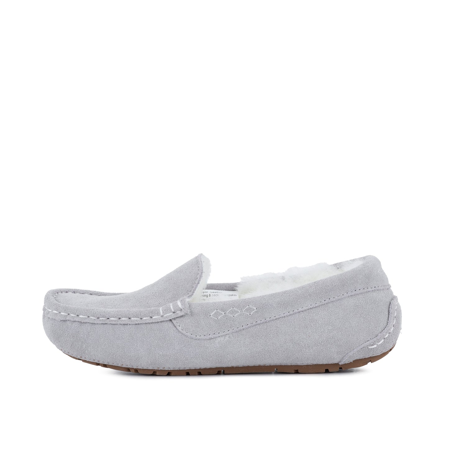 EVELYN GREY SHEEPSKIN MOCCASIN