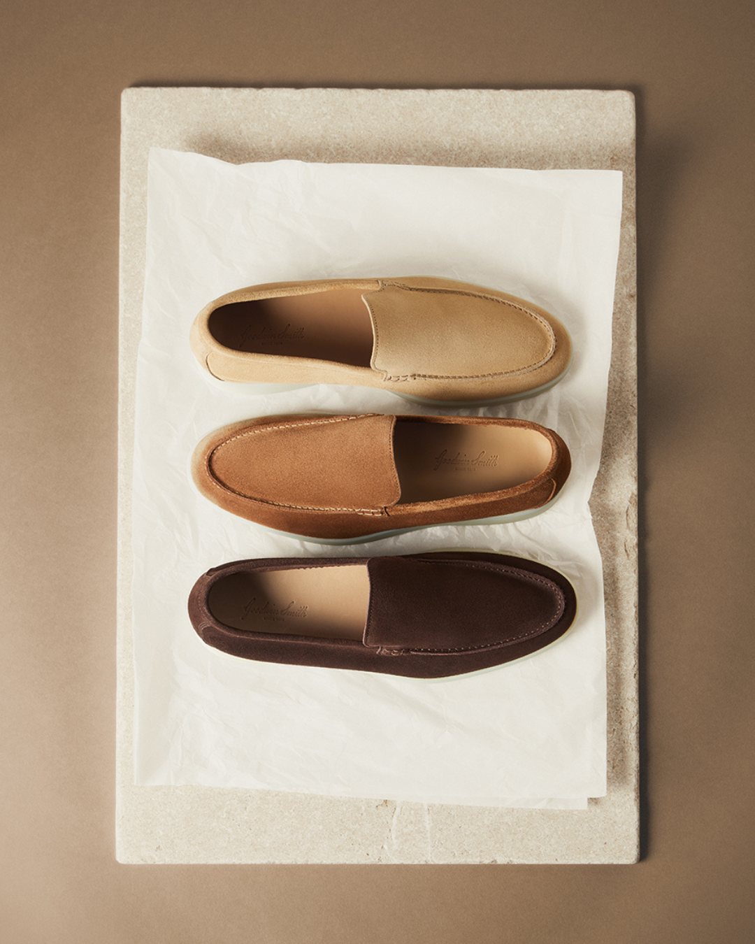 XANDER NATURAL TAN SUEDE LOAFER