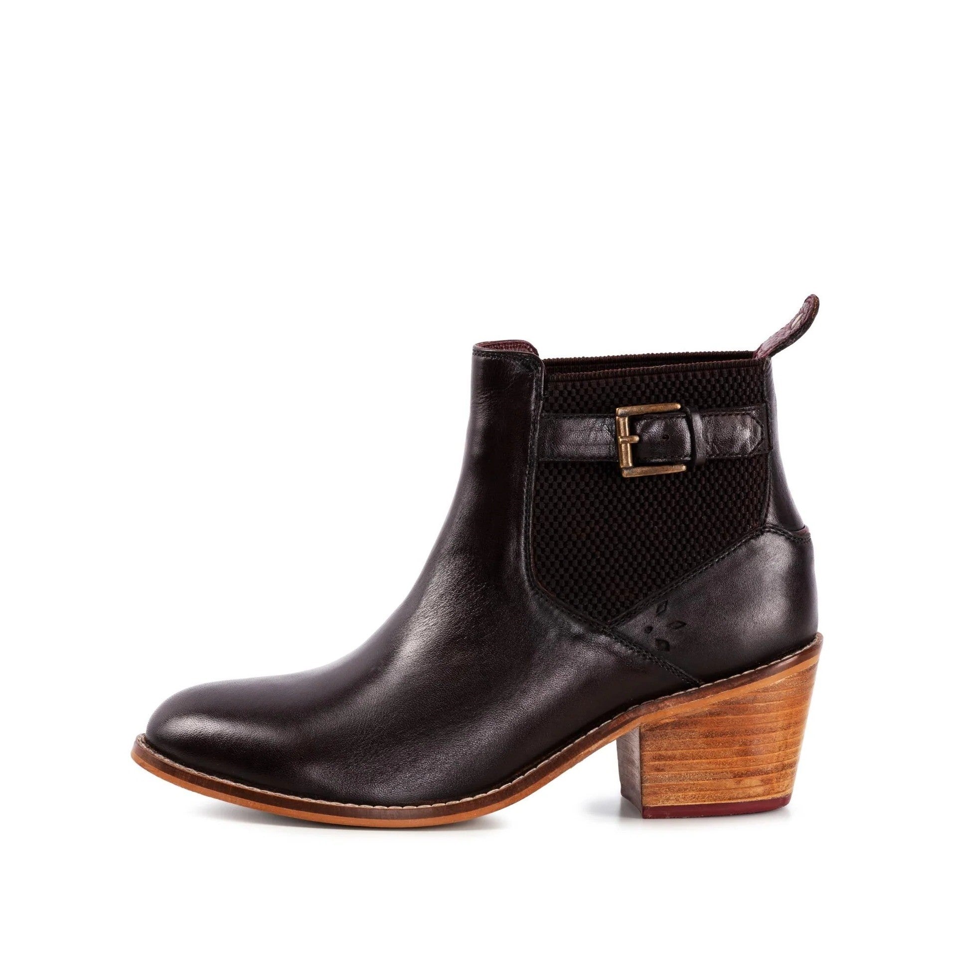 CHLOE BROWN HEELED CHELSEA BOOT