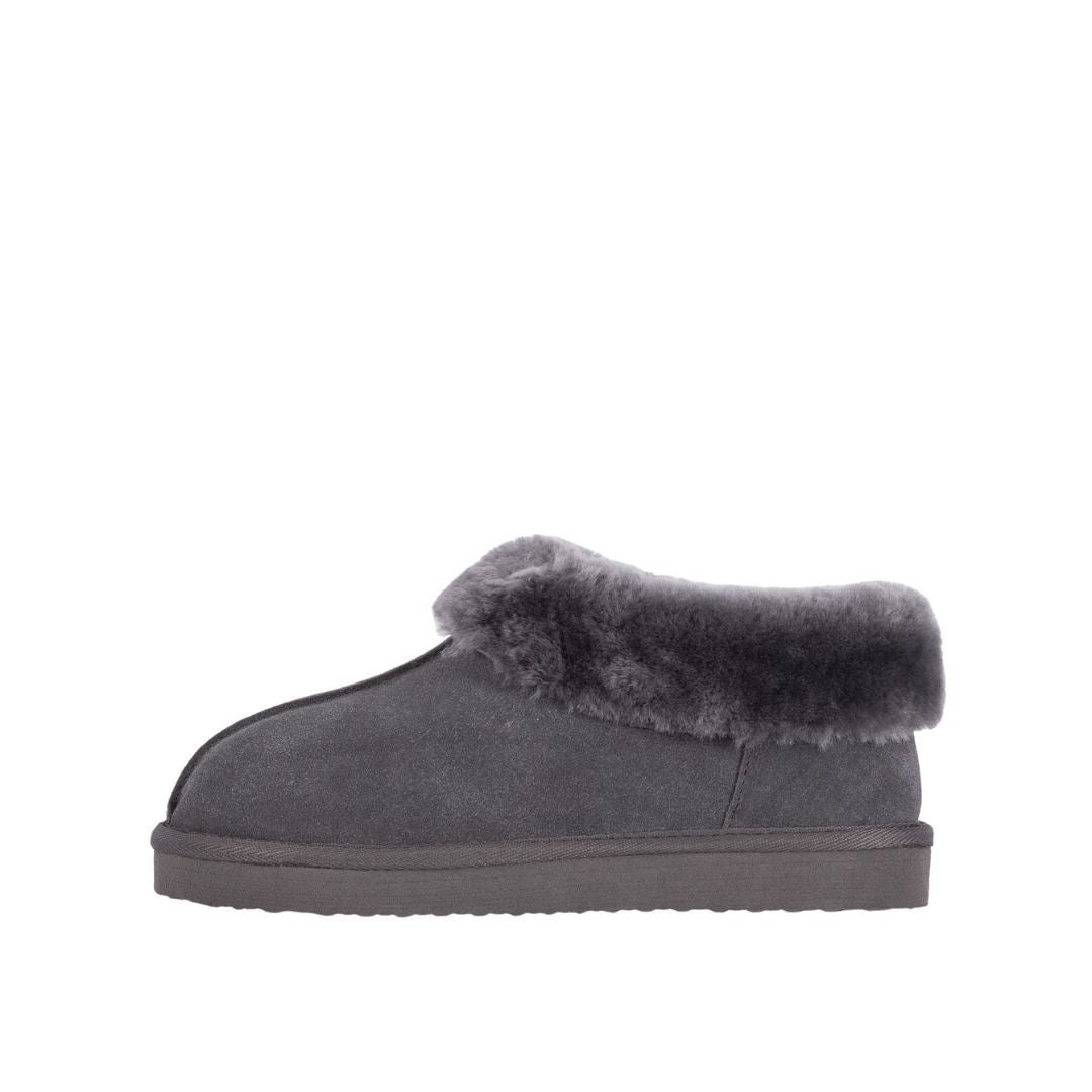 ANABELLA GREY SHEEPSKIN SLIPPER BOOTIE