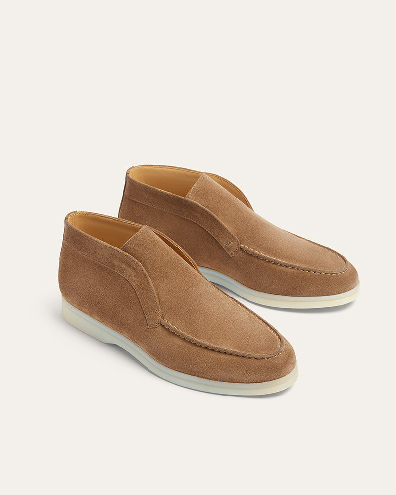 MORGAN WOMENS TAN SUEDE BOOT
