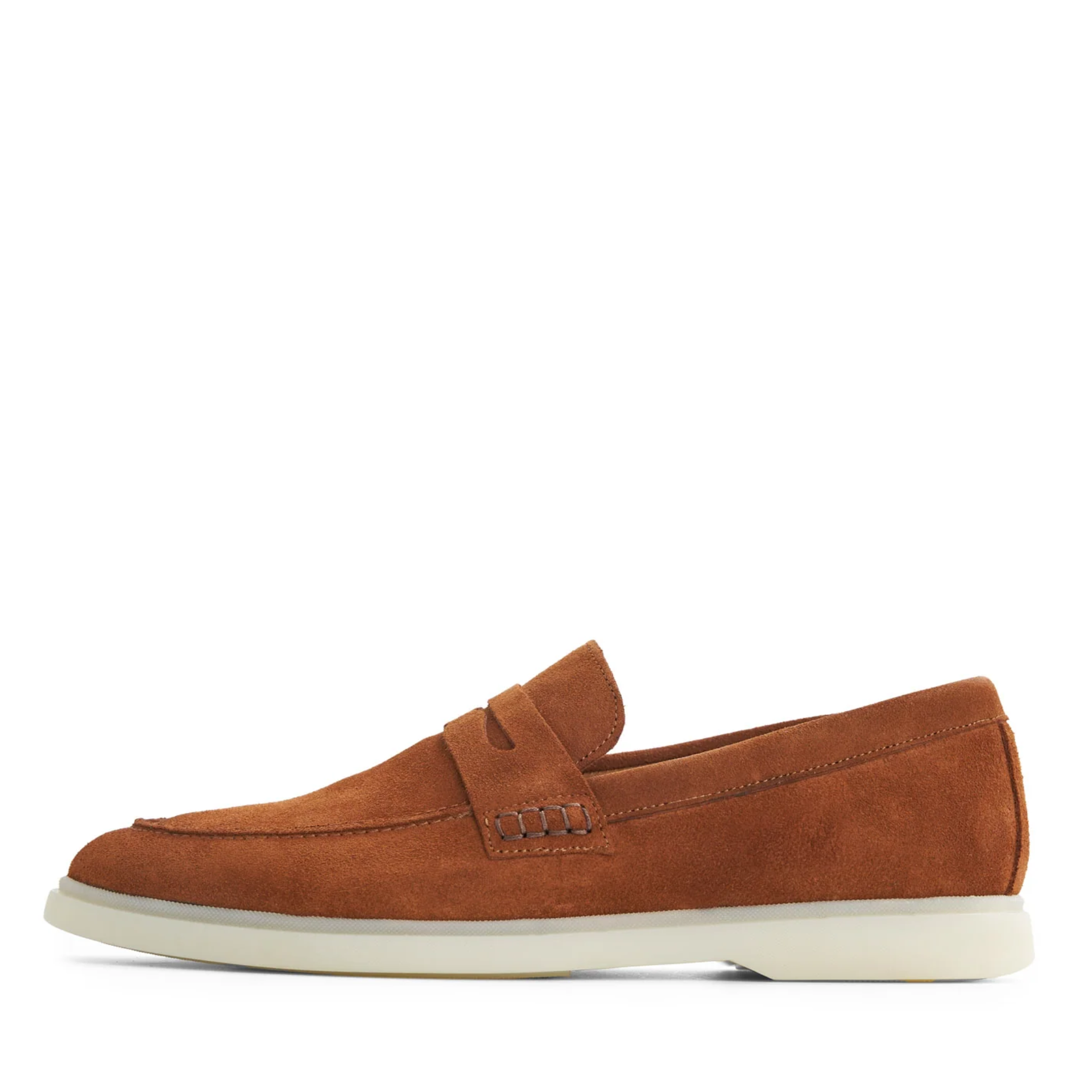 ALESSIO TAN SUEDE PENNY LOAFER