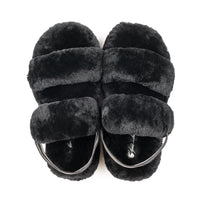 FREYA BLACK SHEEPSKIN SLIPPER