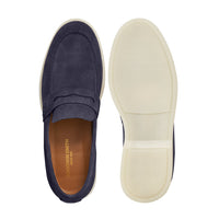 ALESSIO NAVY SUEDE PENNY LOAFER