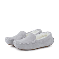 EVELYN GREY SHEEPSKIN MOCCASIN