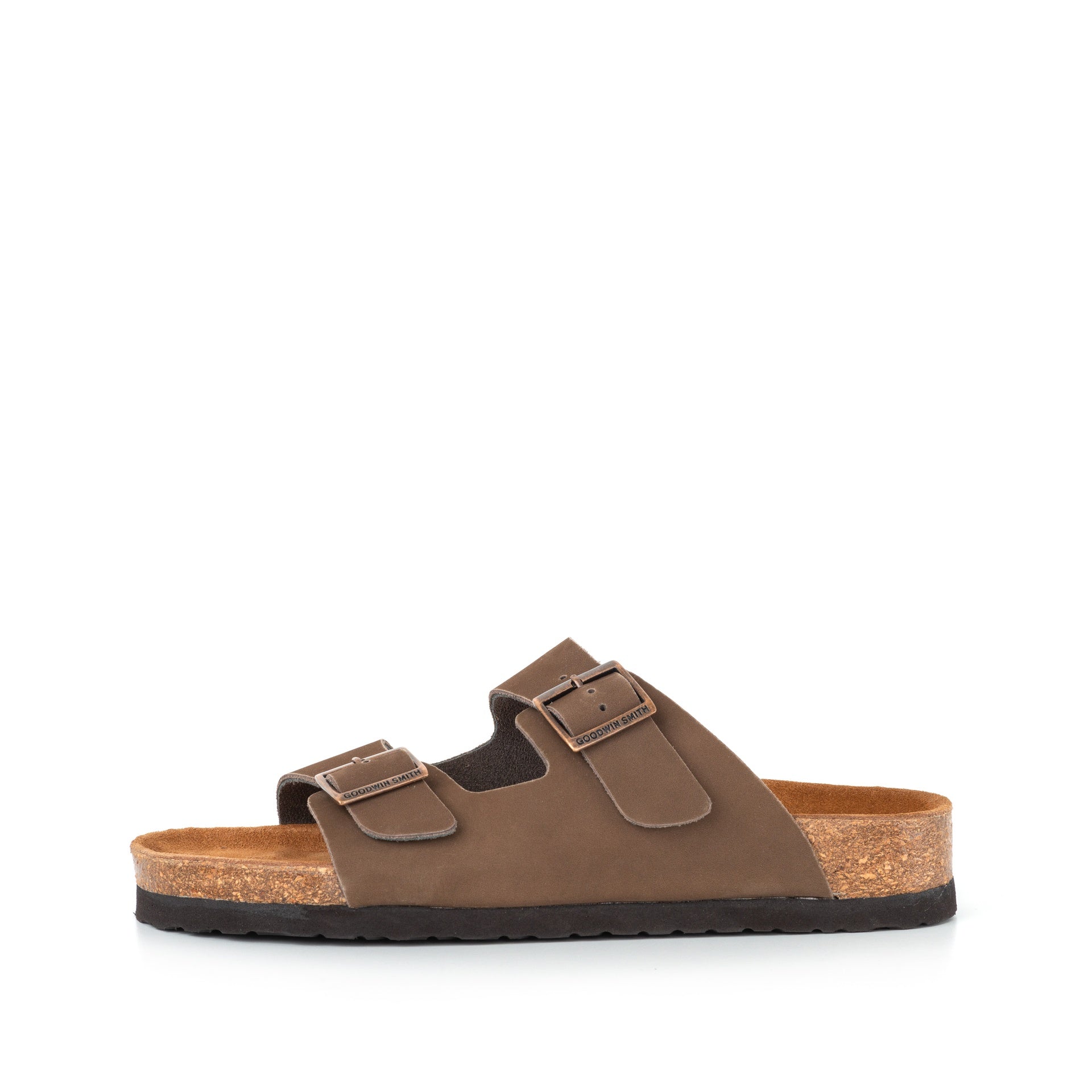 SANDALE EN NUBUCK MARRON HIBISCUS POUR HOMME