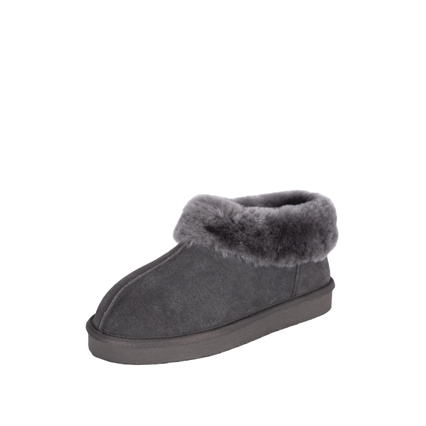 ANABELLA GREY SHEEPSKIN SLIPPER BOOTIE