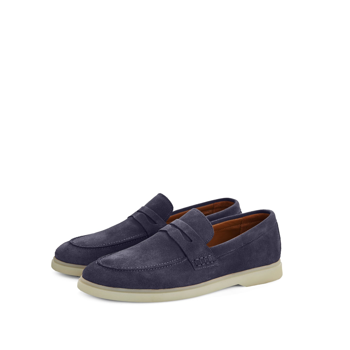 ALESSIO NAVY SUEDE PENNY LOAFER