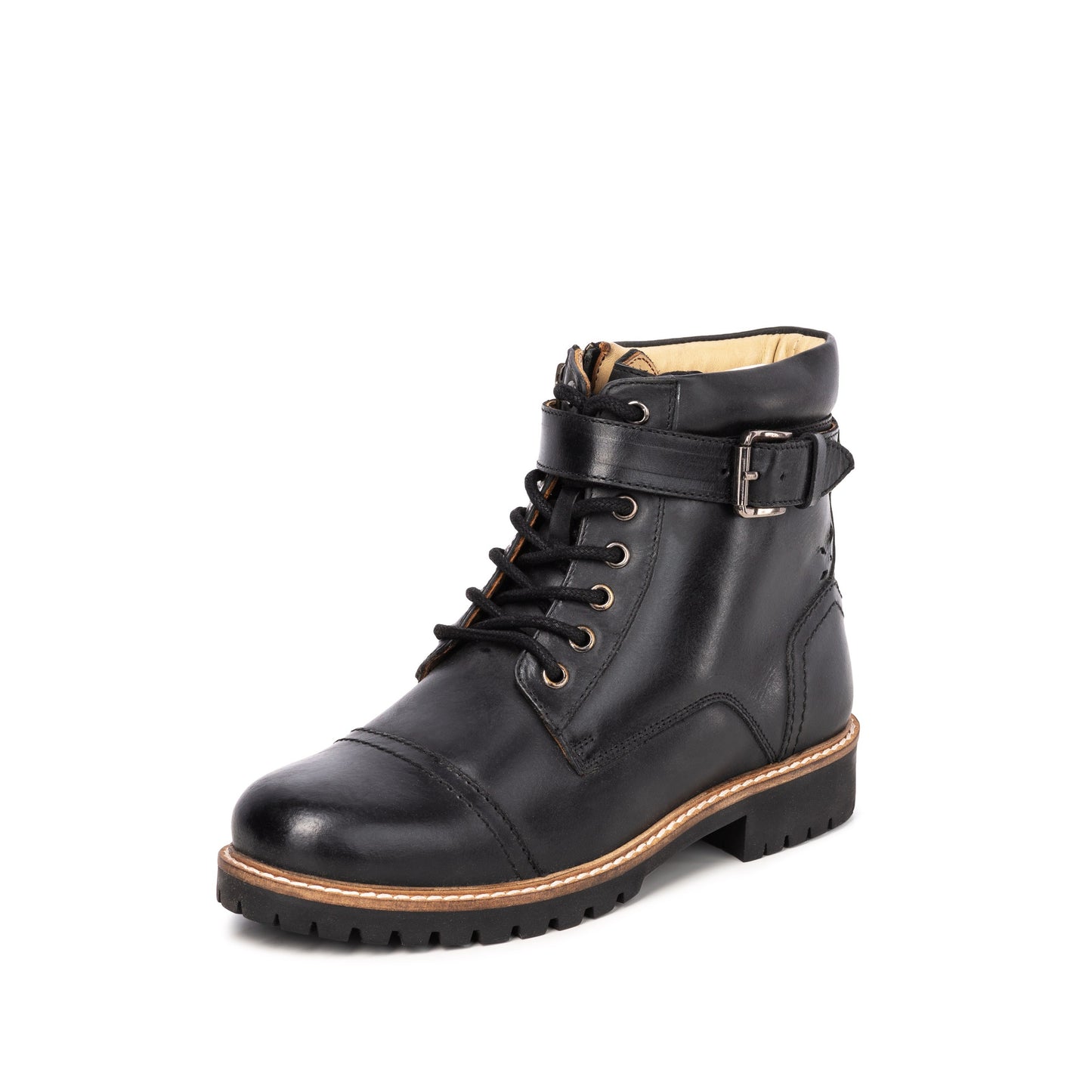 DAMEN GS CASSIA SCHWARZER ARBEITSTIEFEL