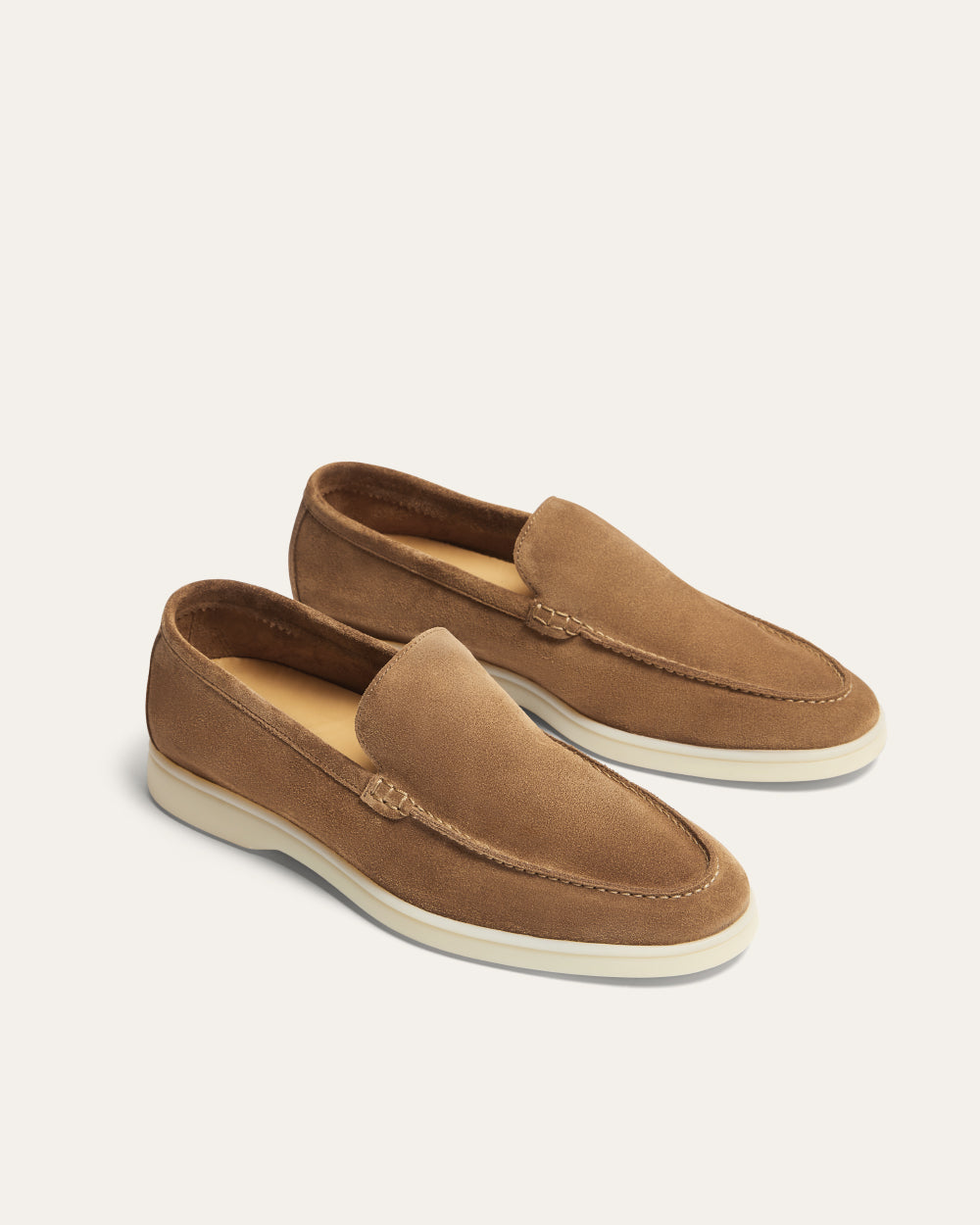 XANDER NATURAL TAN SUEDE LOAFER