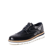 RIPLEY NAVY WEDGE DERBY BROGUE