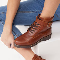 CASSIA TAN WORK BOOT