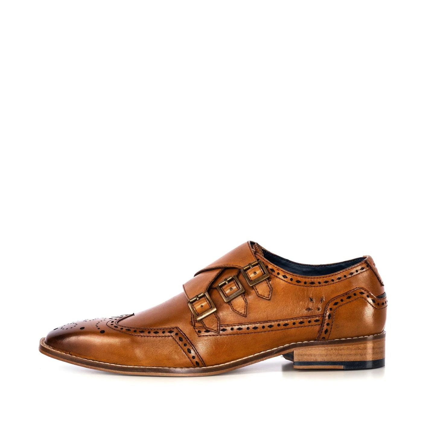 MENS GS MAGNUS TAN MONK STRAP