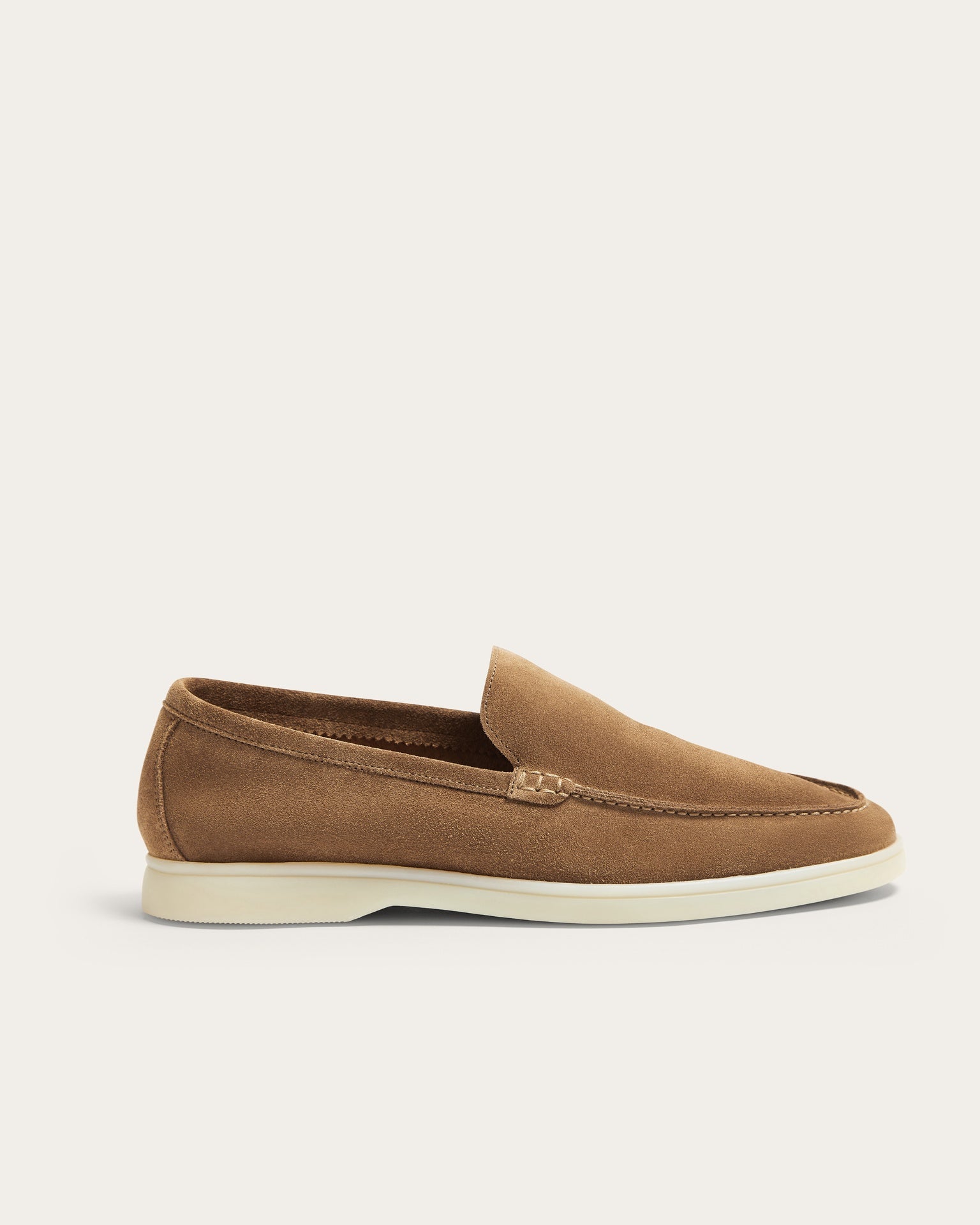 XANDER NATURAL TAN SUEDE LOAFER