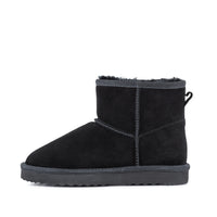 LEXI BLACK LOW SHEEPSKIN BOOT