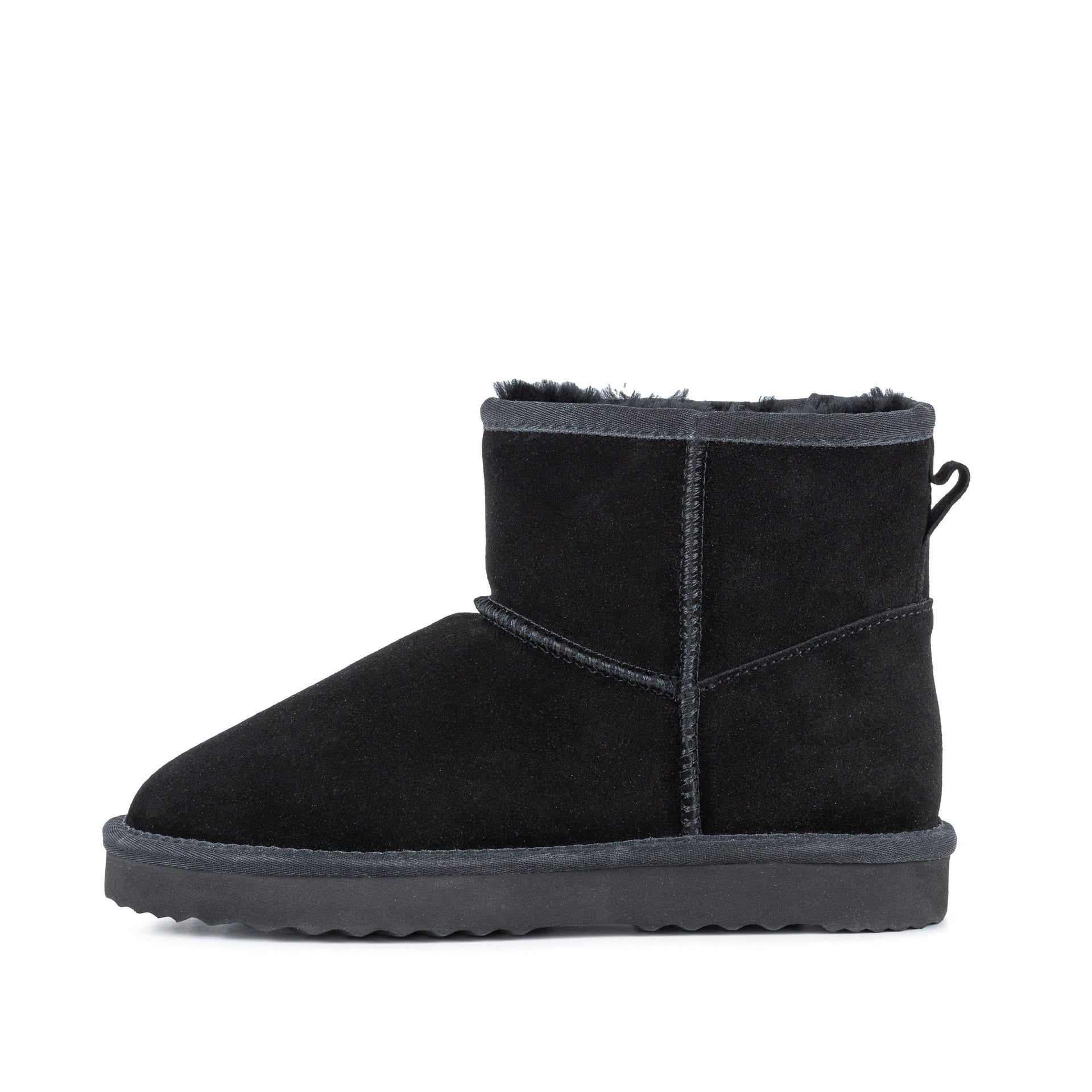 LEXI BLACK LOW SHEEPSKIN BOOT