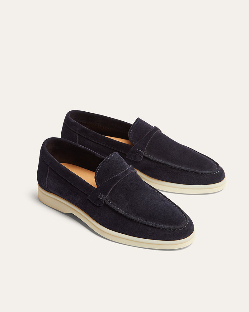 BLAIRE NAVY SUEDE LOAFER
