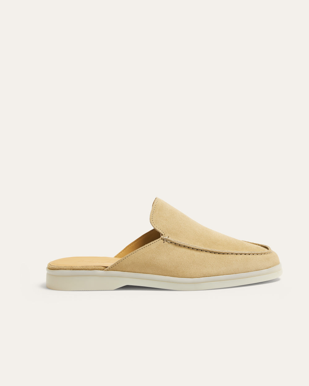 DELILAH WOMENS BEIGE SUEDE SLIP-ON LOAFER