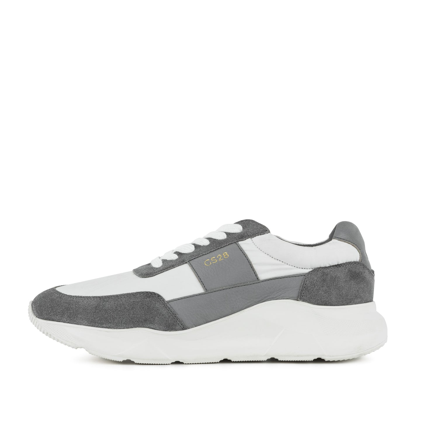 EVOLUTION WHITE AND GREY TRAINER – Goodwin Smith